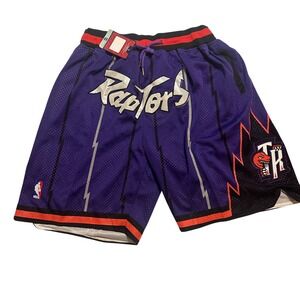 Hardwood Classics Raptors Shorts Mens 2XL Purple Basketball Vintage NBA Mesh